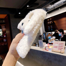 Load image into Gallery viewer, Fashion Luxury Cute Fuzzy Furry Wool Plush 3D Cute dog Plush fur phone Case For iphone 12 13 Mini 11 pro Max 6 6S 7 8 Plus X XR XS Winter Warm fur Soft Cover