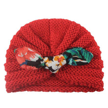 Load image into Gallery viewer, New Handmade Cotton Girl Hat Autumn Winter Baby Boy Girl Hat Colorful Bow Elastic Cute Baby Turban In Elegant Design