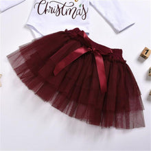 Load image into Gallery viewer, Luxury Newborn Toddler Baby Girl Clothes Set Long Sleeve Romper Christmas Princess Dress Mesh Skirt with Headband Set With Skirt Romper and Ribbon Bow