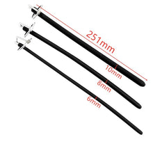Load image into Gallery viewer, Silicone stainless steel Metal head ring urethral dilators catheter sound man penis plug masturbator sex toy for male