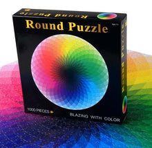 Load image into Gallery viewer, 1000PCS/SETColorful Rainbow Round Geometrical Photo Planet Puzzle Adult Kids Educational Toy Puzzle
