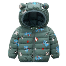 Load image into Gallery viewer, Baby Girls Winter Jackets For Children Spring Autumn Outerwear Hooded Infant Coats In Modern Design For Girls and Boys