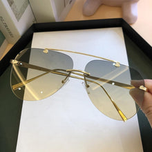 Load image into Gallery viewer, Metal Rimless Sunglasses for Men and Woman Mirror Fashion Trendy Pilot Sun Glasses UV Protector Gradient Eyewear