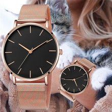 Load image into Gallery viewer, STEVVEX Men Watch Quartz Casual Watches Simple Metal Hour Reloj Quartz Watch Montre Mesh Stainless Steel clock For Men's and Boys