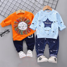 Load image into Gallery viewer, Modern Elegant Luxury Baby Boys Costume Star Camouflage Tracksuit Tops Pants 2PCS