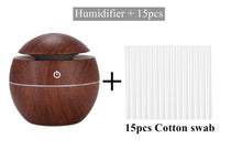 Load image into Gallery viewer, Ultrasonic Air Humidifier Wood Essential Aroma Oil Diffuser With LED Light Electric Aromatherapy Mist Maker