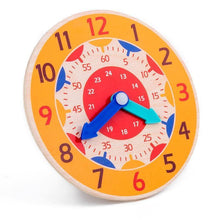 Load image into Gallery viewer, Popular Educational Wooden Clock Toys Hour Minute Second Cognition Colorful Clocks Early Learning Kids Education Toys for Children