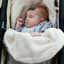 Load image into Gallery viewer, Warm Baby Blanket Knitted Newborn Swaddle Wrap Soft Sleeping Bag Footmuff Cotton Envelope For Stroller Accessories For Baby