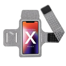 Load image into Gallery viewer, Running Gray Armband Sport Phone Case On Hand Mobile Holder Arm Band Wrist Bag For Workout