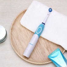 Load image into Gallery viewer, Modern Rotation Proffesional Electric Toothbrush with 4 & 8 Replacement Heads Deep Clean Battery Operated Tooth Brush Teeth Whitening Teethbrush For Adults