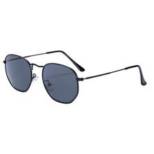 Load image into Gallery viewer, New Luxury and Elegant Reflective Universla Sunglasses for Men and Women Stainless Steel Frame Eyewear Mirror Hexagon Glasses With UV400 Protection
