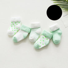 Load image into Gallery viewer, 5 Pair High Quality Thicken Cartoon Comfort Cotton Newborn Socks Kids Boy And Girl Socks