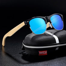 Load image into Gallery viewer, Brand Bamboo Handmade Luxury Polarized Modern and Retro Wood Sunglasses for Men and Women With UV400 Protection