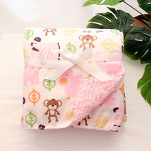 Load image into Gallery viewer, Baby Blankets New Layer Coral Fleece Infant Swaddle Wrap Owl Printed Newborn Baby Bedding Blanket
