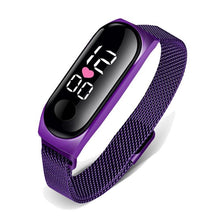 Load image into Gallery viewer, STEVVEX Men's Business Electronic Watch Simple Luxury Steel Belt Folding Buckle Sports Digital Watch For Men and woman
