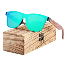 Load image into Gallery viewer, Polarized Black Walnut Wood Sunglasses Men Square Women Sun Glasses UV400 Oculos Gafas Oculos de sol masculino