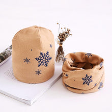 Load image into Gallery viewer, Star Print Cotton Hat And Scarf Baby Beanie Kids Caps Children's Accessories For Boys and Girls