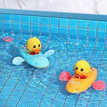 Load image into Gallery viewer, Cartoon Baby Bath Toys Animal Pull Duck Classic Baby Water toy Infant Early Education Bathroom Beach Swiming Toy For Kids