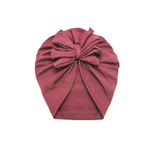 Load image into Gallery viewer, Luxury Modern Baby Headband Hat Bowknot Print Cotton Stretchy Turban Headband Infant Head Wrap Beanie Hat For Babies and Kids