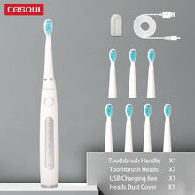 Load image into Gallery viewer, Electric Vibration Toothbrush Sonic Rechargeable Smart Chip Teethbrush Head Replaceable Whitening Healthy Best Gift For Adults And Kids
