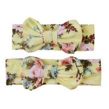 Load image into Gallery viewer, Mother & Baby Headband for Girl Bow Hairband Floral Elastic Hair Bands Parent-Child Turban Hair Accessories Bow For Mother and daughter