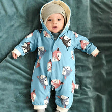 Load image into Gallery viewer, Winter Baby Cartoon Fox Baby Long Sleeve Romper Cute Clothes Onesie for New Born Baby Boy / girl Romper Jumpsuit For Winter Season