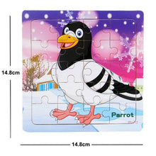 Load image into Gallery viewer, 38 Style Cartoon Wooden Puzzle Children Animal/ Vehicle Toy For 2-6 Year Baby Early Educational Toys for Kids