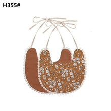 Load image into Gallery viewer, Handmade Luxury Floral Baby Bib Accessories Burp Cloths Newborn Baby Boy Girl Kids Cartoon Bibs 100% Cotton Linen Waterproof Saliva Bib For Kids