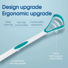Load image into Gallery viewer, Silicone Tongue Scraper & Cleaner Brush - Fresh Breath Oral Care Tool, 1/3/6/12 Pack