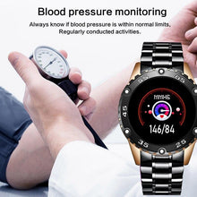 Load image into Gallery viewer, New Smart Watch For Men With IP67 Waterproof Protecion and Heart Rate Fitness Tracker Pedometer For Android and IOS sistems Steel Band Sports Men Smart Watch