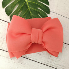 Load image into Gallery viewer, Modern Luxury Big Puff Bow Baby Girl Headbands for Girls Baby Turban Headband For Girls Baby