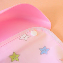Load image into Gallery viewer, Baby Bibs Waterproof Silicone Feeding Saliva Towel Newborn Cartoon Aprons Baby Bibs Detachable For Kids