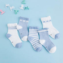 Load image into Gallery viewer, 5 Pairs Cute Summer Breathable Mesh Cotton Infant Baby Socks For Newborn Boys And Girls
