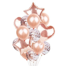 Load image into Gallery viewer, 14Pcs Multi Confetti Balloons For Happy Birthday Party Balloons In Several Luxury Variant Helium Ballons For Celebrations for Boy Girls and Babies party