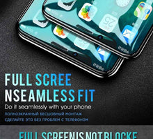 Load image into Gallery viewer, 2000D Curved Edge Tempered Glass For iPhone SE 2020 6 6S 7 8 Plus Full Cover Glass on iPhone 11 Pro XS Max X XR Screen Protector Screen Protector No Side Bezel Easy Installation Frame 3X Stronger Screen Protector