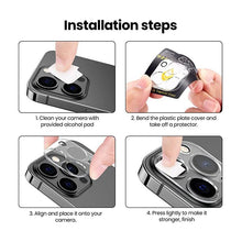 Load image into Gallery viewer, 3PCS Camera Lens Protection For iPhone 12 13 14 Pro Max Lens Screen Protector 3D Full Tempered Glass For 11 ProXS MAX Camera Tempered Glass Camera Lens Protector Guard for iPhone