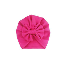 Load image into Gallery viewer, Baby Girl Hat Turban With Bow Knot Infant Beanie Solid Big Bowknot Cap For Girls Kid Hats