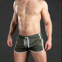 Load image into Gallery viewer, New Gym Men's Sport Running Shorts Quick Dry grid Workout Short Pants GYM Wear Men Soccer Tennis Training Beach Swim Shorts Men's Boxer Shorts Ice Silk Mesh Underwear Breathable Basic Boxer Briefs Underpants Sports Shorts