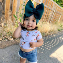 Load image into Gallery viewer, Modern Luxury Big Puff Bow Baby Girl Headbands for Girls Baby Turban Headband For Girls Baby