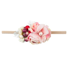 Load image into Gallery viewer, Handmade Luxury Pearl Baby Headbands Bundle Nylon Elastic Newborn Hair Accessories for Girls Kids