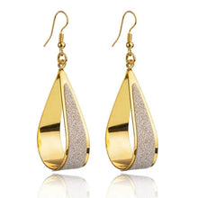 Load image into Gallery viewer, Korean Women's Dangle Charm Earrings Jewelry Stainless Steel Long Peculiar Earrings 2023 Luxury Design Trending for Girls