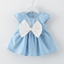 Load image into Gallery viewer, Children's Wear Dress Girls Dresses For Party and Wedding with 100% Cotton Striped Lapel Fly Sleeves