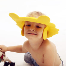 Load image into Gallery viewer, Baby Bathroom Safety Visor Hat Child Shower Cap Adjustable Soft Protect Cute Children Shampoo Safety Protection Bathroom Accessories