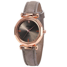 Load image into Gallery viewer, Women Watch Rhinestone Fashion Exquisite Women Leather Casual Watch Luxury Analog Quartz Crystal Wristwatch Bracelet Watch For Women and Girls