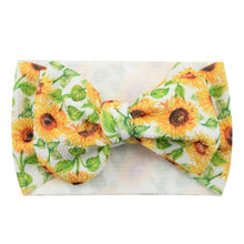 Load image into Gallery viewer, Luxury Mdoern Big Baby Kids Bows Headband Girls Floral Headwrap Elastic Hair Accessories Toddler Knotted for Girls