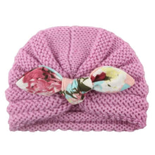 Load image into Gallery viewer, New Handmade Cotton Girl Hat Autumn Winter Baby Boy Girl Hat Colorful Bow Elastic Cute Baby Turban In Elegant Design