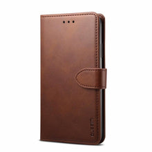 Load image into Gallery viewer, Luxury Red Leather Magnetic Flip Case For Iphone 14 12 13 11 11 Pro Max Xr Xs Max X Wallet Cover For iphone Leather Wallet Case Card Slots Kickstand Magnetic Buckle Flip Phone Cover