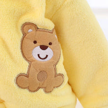 Load image into Gallery viewer, Modern Winter Baby Bear Animal Costume Hooded Romper Warm Flannel Plush Jumpsuit For Girls and Boys