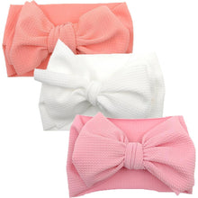 Load image into Gallery viewer, Modern Luxury Elegant Baby Girls Headband Turban Photography Props Baby Hair Accessories Bow 3 Pcs Set For Girls Baby