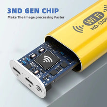 Load image into Gallery viewer, WiFi Endoscope Camera 8MM HD1200P IP67 Waterproof USB Inspection Borescope 8LEDs Wireless Endoscopy for Android Iphone PC F130